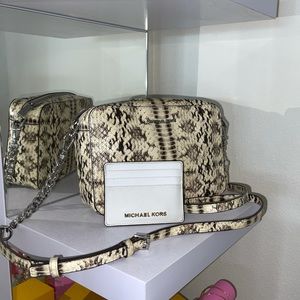 Micheal Kors USED Snakeskin crossbody.